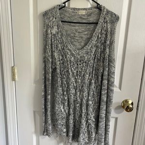 Grey Distressed Sweater
